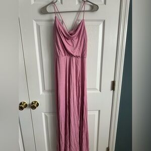 HALARA Soft Pink Maxi Dress